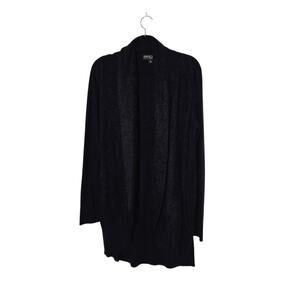 Barefoot Dreams Bamboo Chic Lite Knit Cardigan Sweater Size Medium Black Pockets